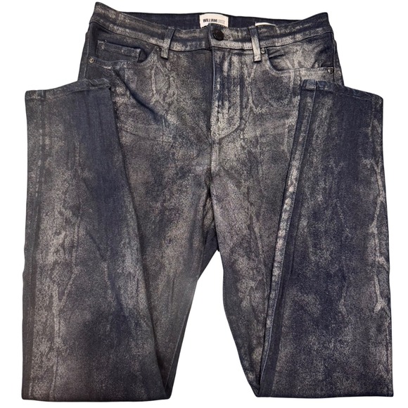 William Rast Sculpted High Rise Coated Snake Print Python Skinny Jeans Size 29 - Picture 1 of 15